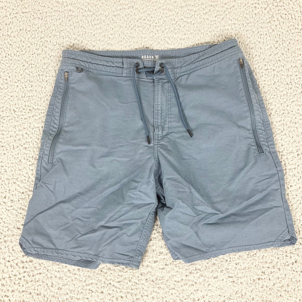 Roark Shorts Mens 32 Blue Layover 2.0 Short Hybrid Hiking Outdoors Stretch